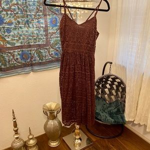 Gorgeous Burgundy lace dress
